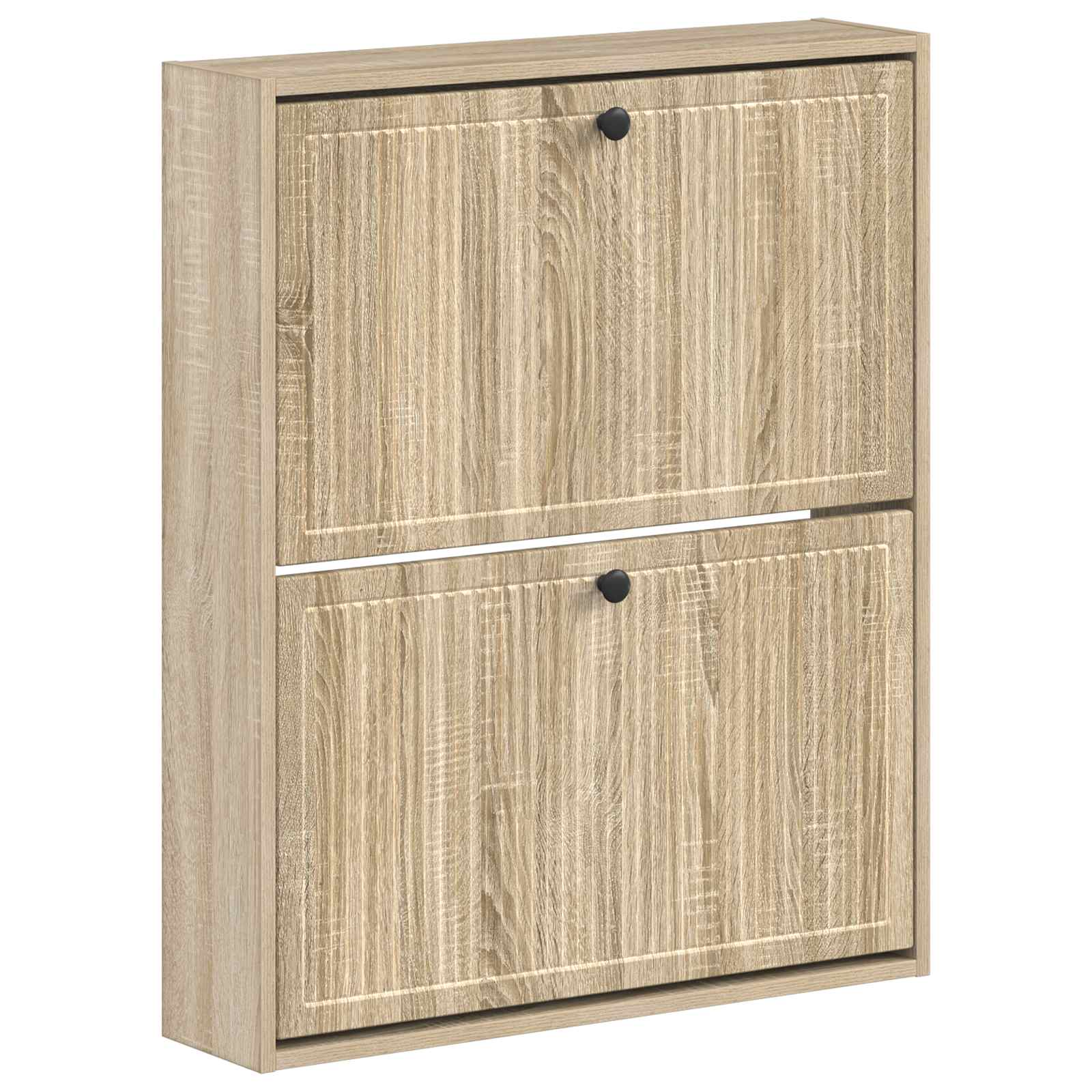 Wandgemonteerde Schoenkast EDE 71 x 17 x 86 cm Bewerkt hout image 1