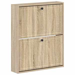 vidaXL Seinale kinnitatav jalan&otilde;ude kapp EDE 71 x 17 x 86 cm Tehispuit