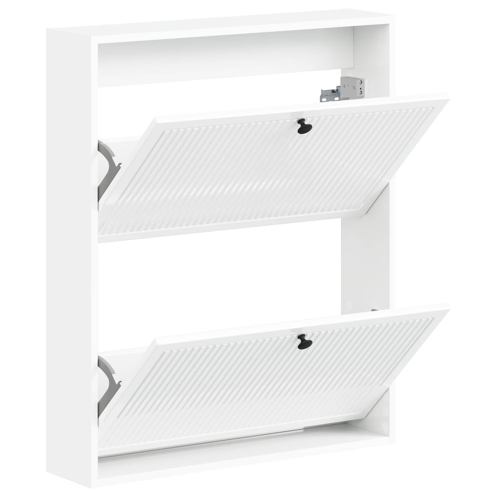 Wandgemonteerde Schoenkast EDE 71 x 17 x 86 cm Bewerkt hout image 2
