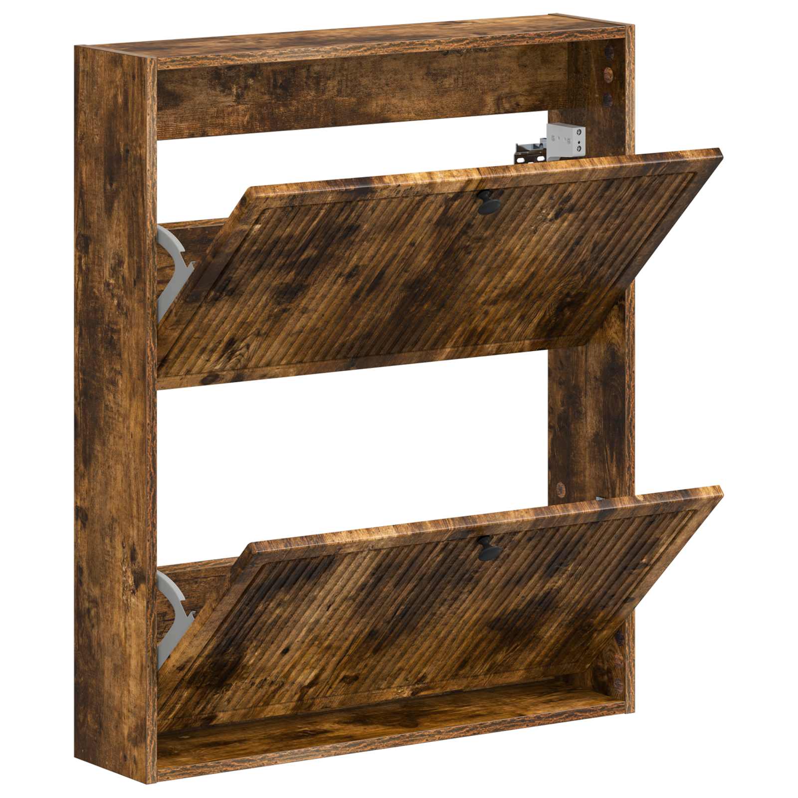 Wandgemonteerde Schoenkast EDE 71 x 17 x 86 cm Bewerkt hout image 2