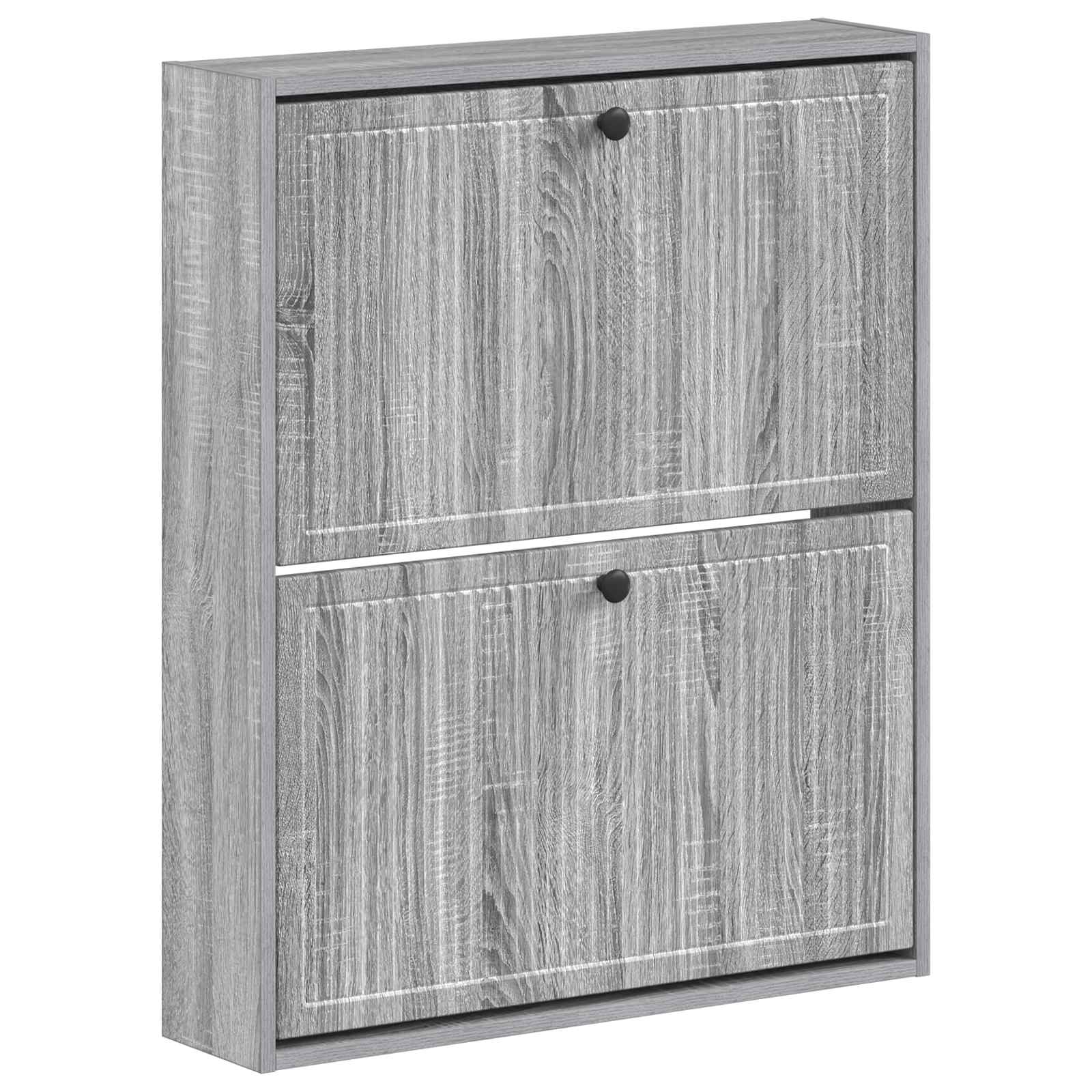 Wandgemonteerde Schoenkast EDE 71 x 17 x 86 cm Bewerkt hout image 1