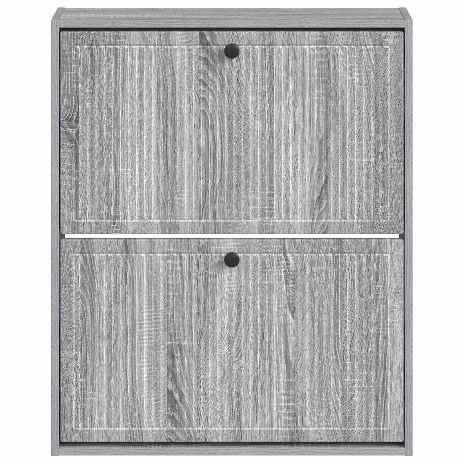 Wandgemonteerde Schoenkast EDE 71 x 17 x 86 cm Bewerkt hout image 3
