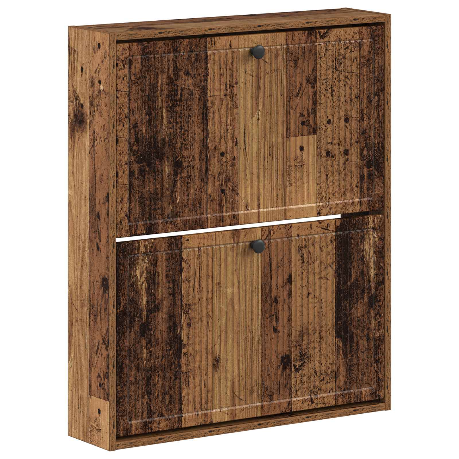 Wandgemonteerde Schoenkast EDE 71 x 17 x 86 cm Bewerkt hout image 1