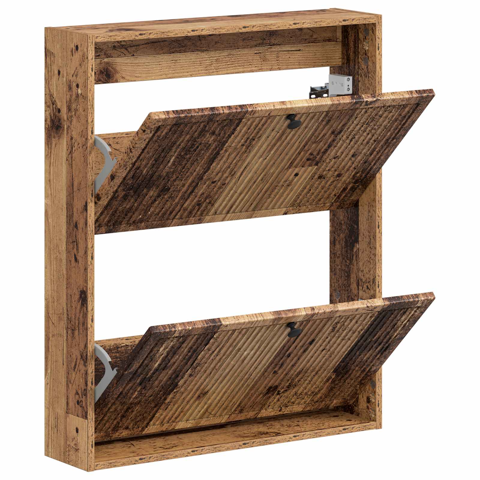 Wandgemonteerde Schoenkast EDE 71 x 17 x 86 cm Bewerkt hout image 2