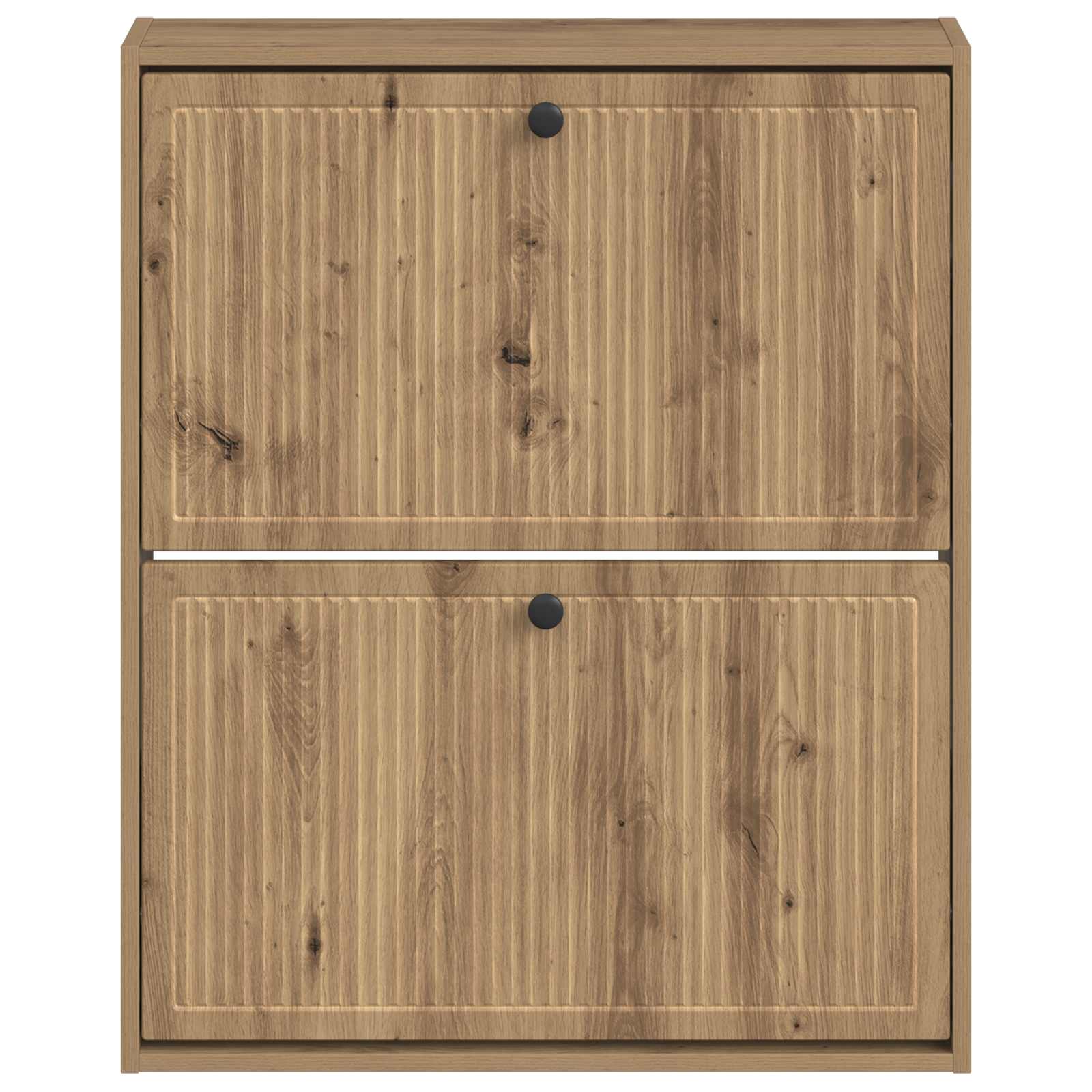 Wandgemonteerde Schoenkast EDE 71 x 17 x 86 cm Bewerkt hout image 3