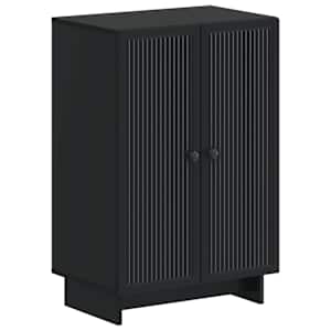 vidaXL Kinga kapp EDE 59,5 x 39,5 x 90 cm Tehispuit Must