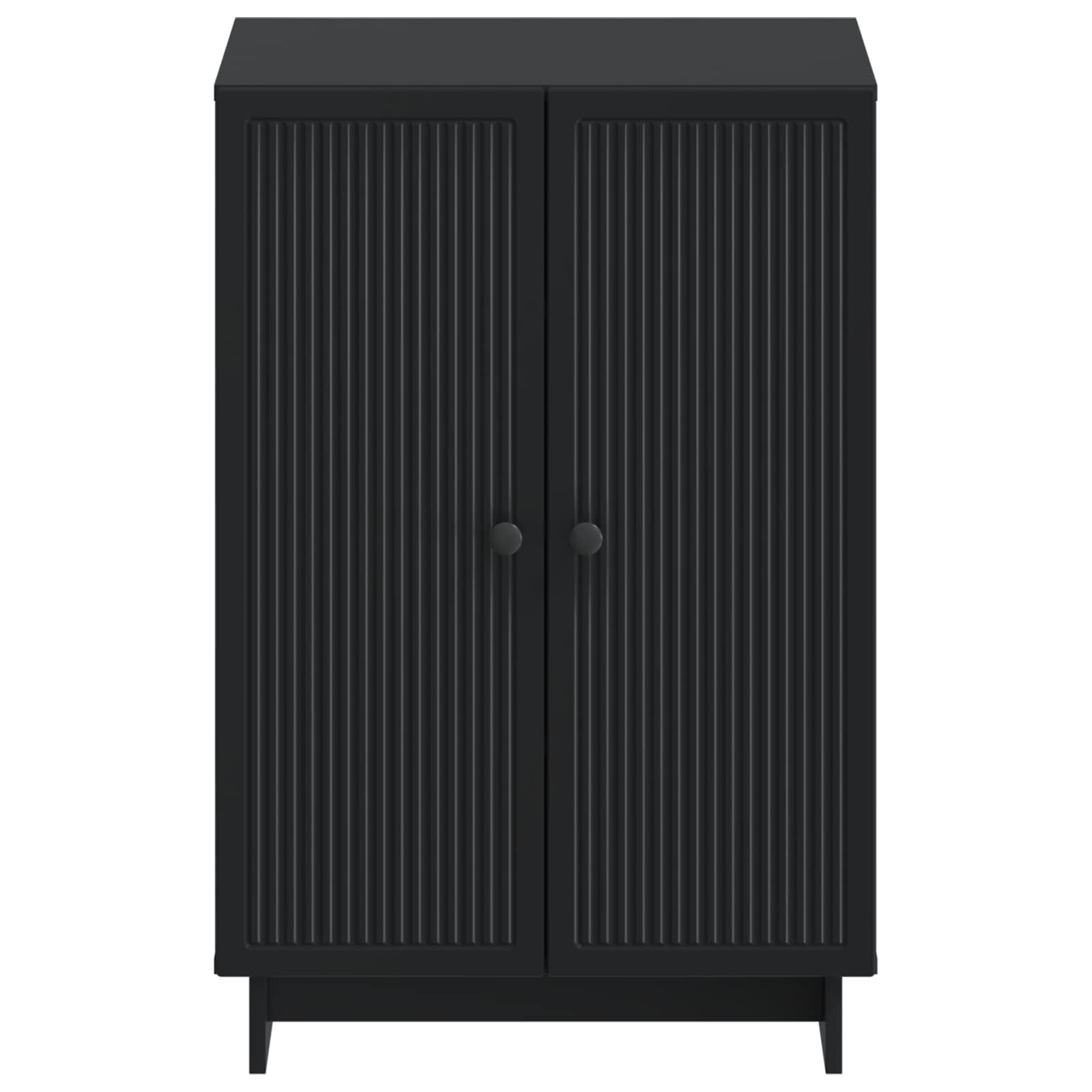 Schoenenkast EDE 59,5 x 39,5 x 90 cm Bewerkt hout Zwart image 3