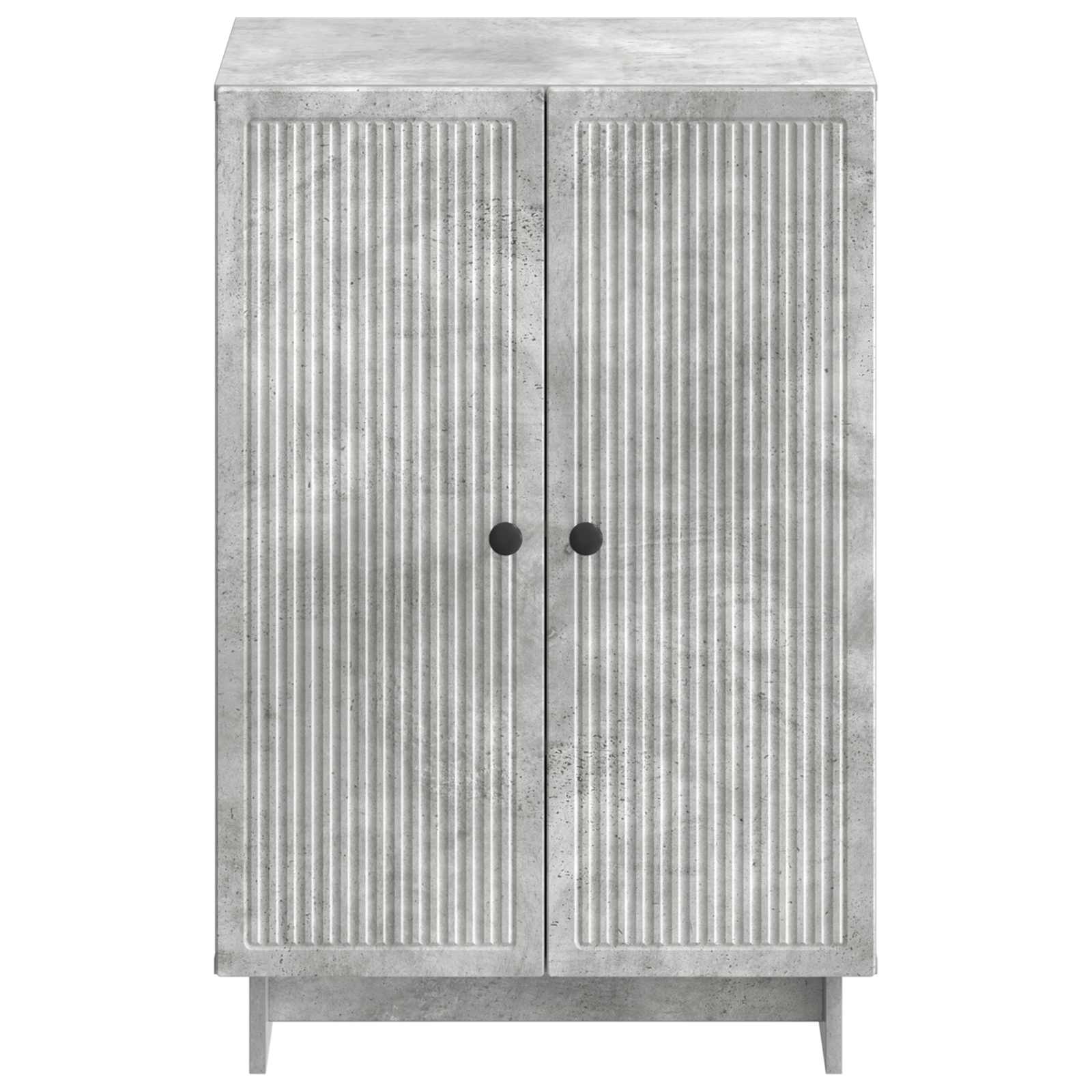 Schoenenkast EDE 59,5 x 39,5 x 90 cm Bewerkt hout Betongrijs image 3