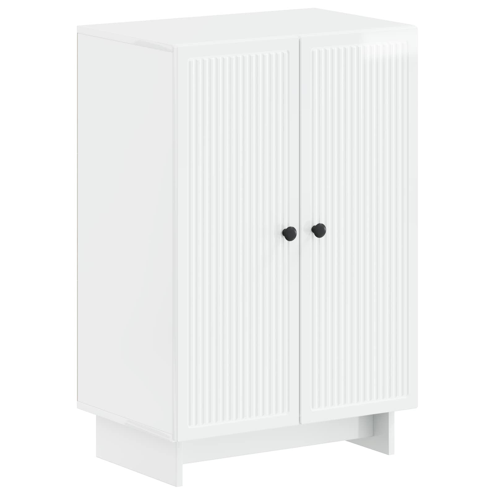 Schoenenkast EDE 59,5 x 39,5 x 90 cm Bewerkt hout Hoogglans Wit image 1