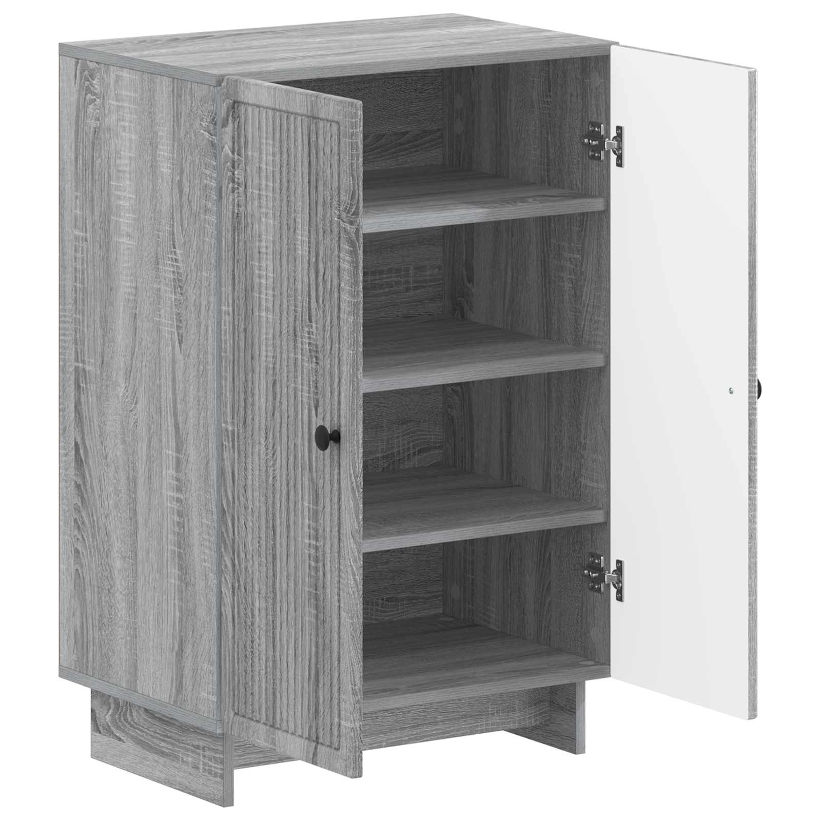 Schoenenkast EDE 59,5 x 39,5 x 90 cm Bewerkt hout Grijs Sonoma image 2