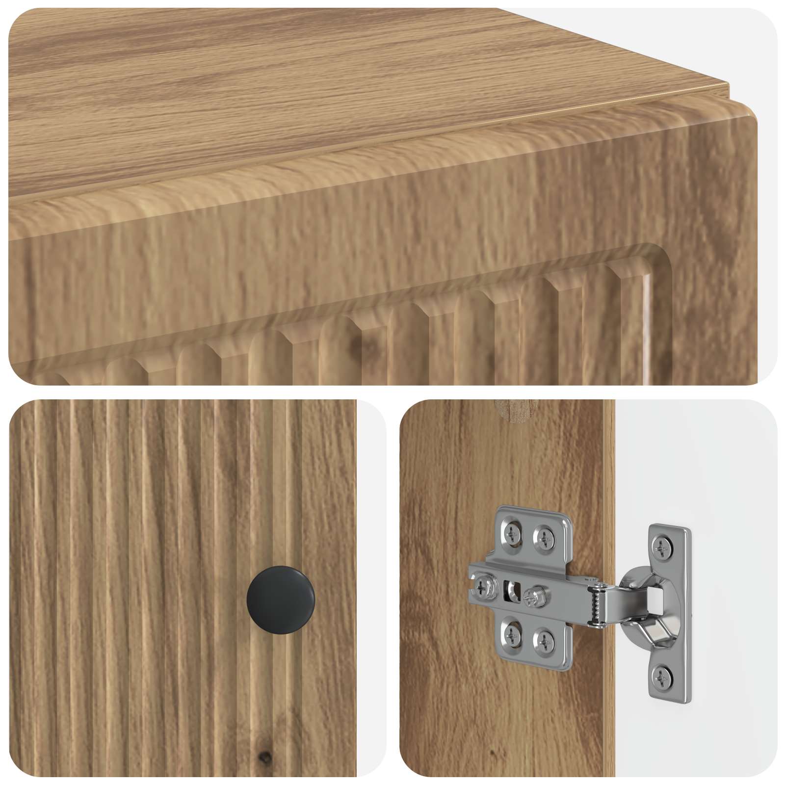 Schoenenkast EDE 59,5 x 39,5 x 90 cm Bewerkt hout image 6