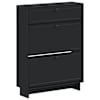 vidaXL Kinga kapp EDE 78 x 24 x 103 cm Tehispuit Must