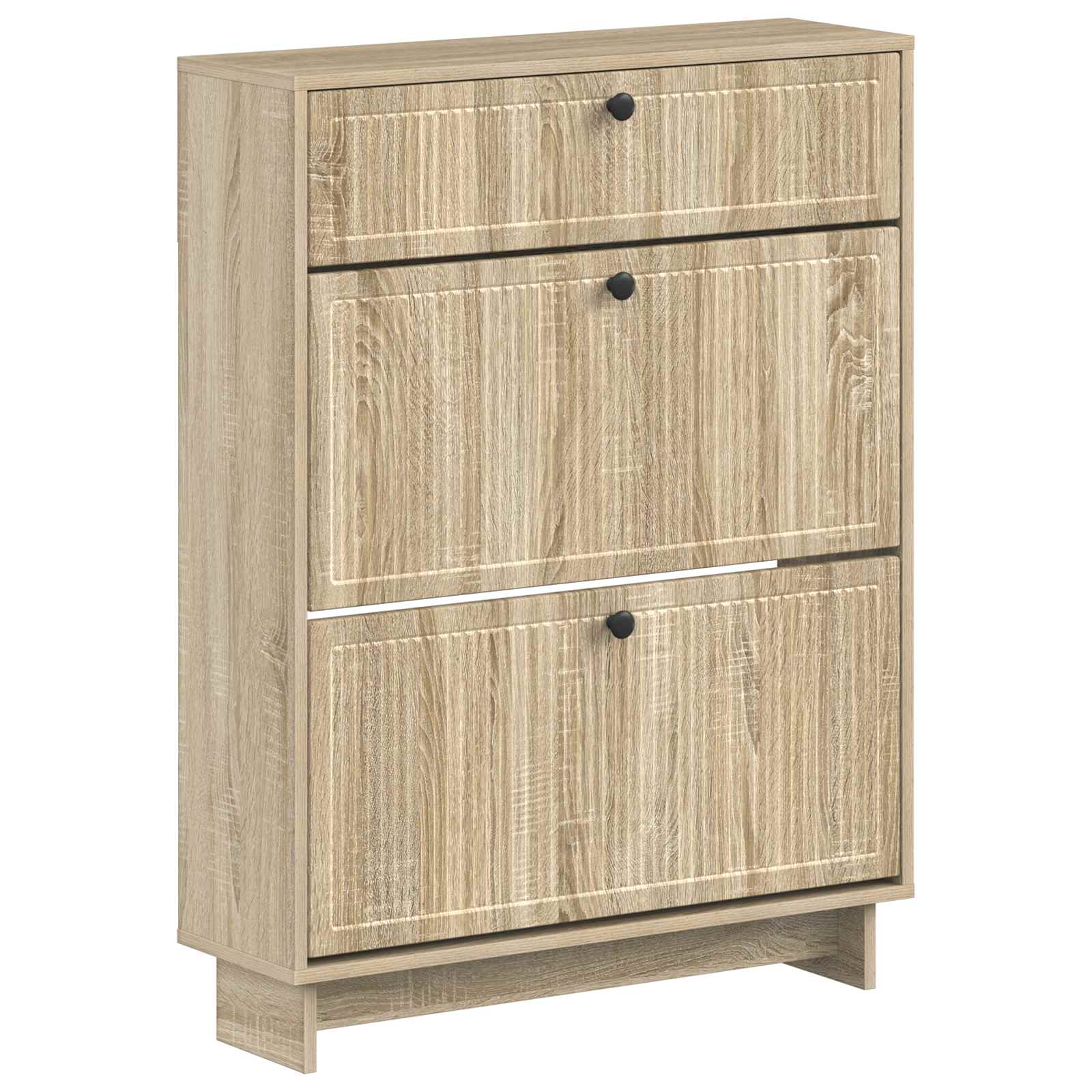 Schoenenkast EDE 78 x 24 x 103 cm Bewerkt hout Sonoma Eiken image 1