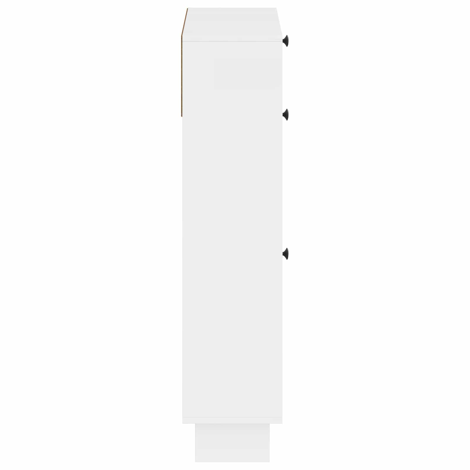 Schoenenkast EDE 78 x 24 x 103 cm Bewerkt hout Hoogglans Wit image 4