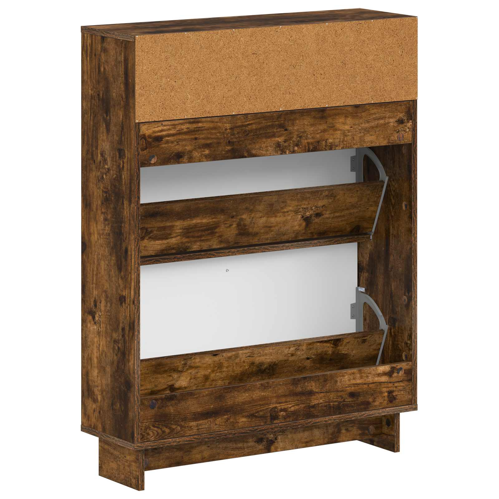 Schoenenkast EDE 78 x 24 x 103 cm Bewerkt hout Gerookt eiken image 5