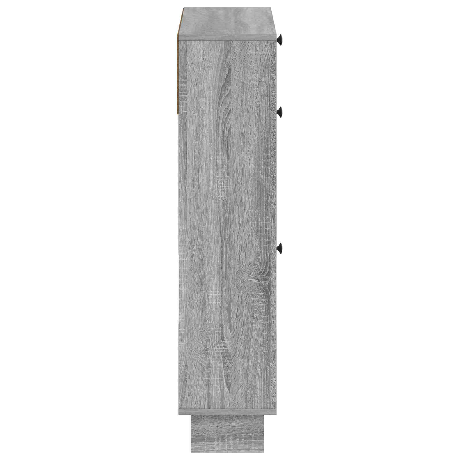 Schoenenkast EDE 78 x 24 x 103 cm Bewerkt hout Grijs Sonoma image 4