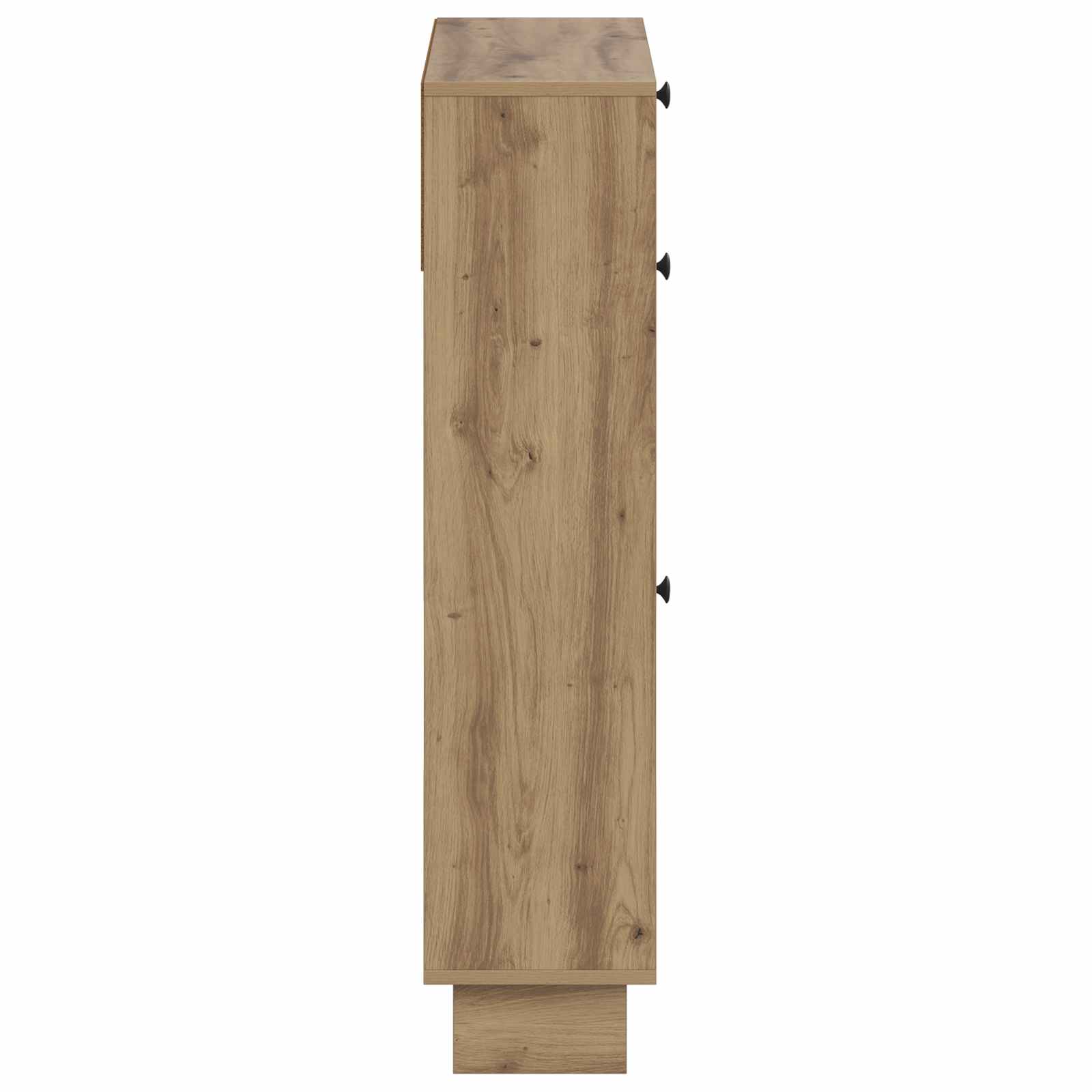 Schoenenkast EDE 78 x 24 x 103 cm Bewerkt hout Artisanaal eiken image 4