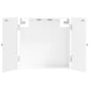 vidaXL Dartboardi kapp EDE Valge 52,5 x 10,5 x 53,5 cm Tehispuit