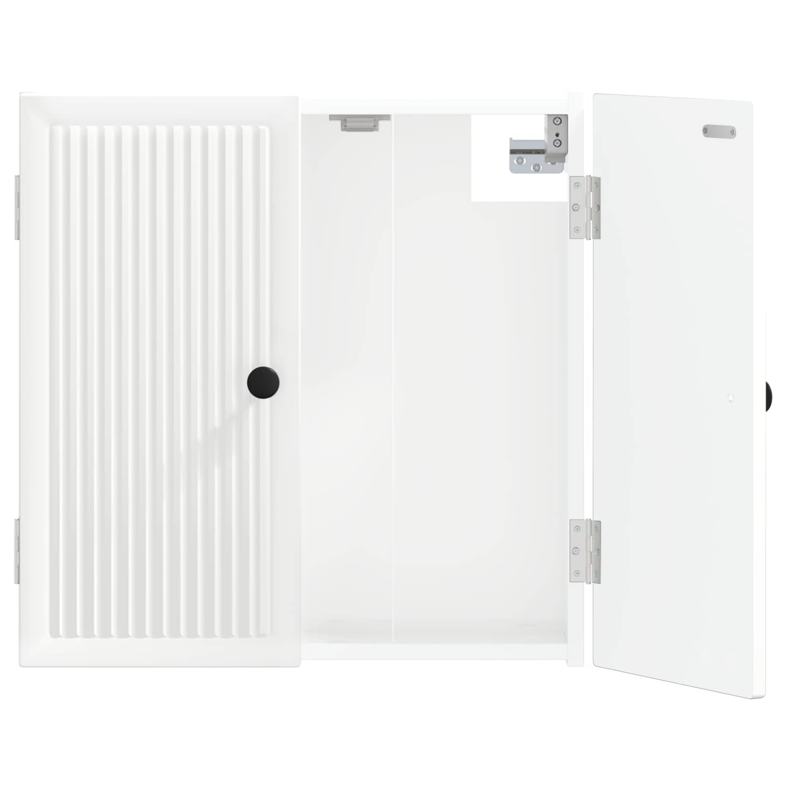 vidaXL Skříň na terče EDE Bílá s vysokým leskem 52,5 x 10,5 x 53,5 cm