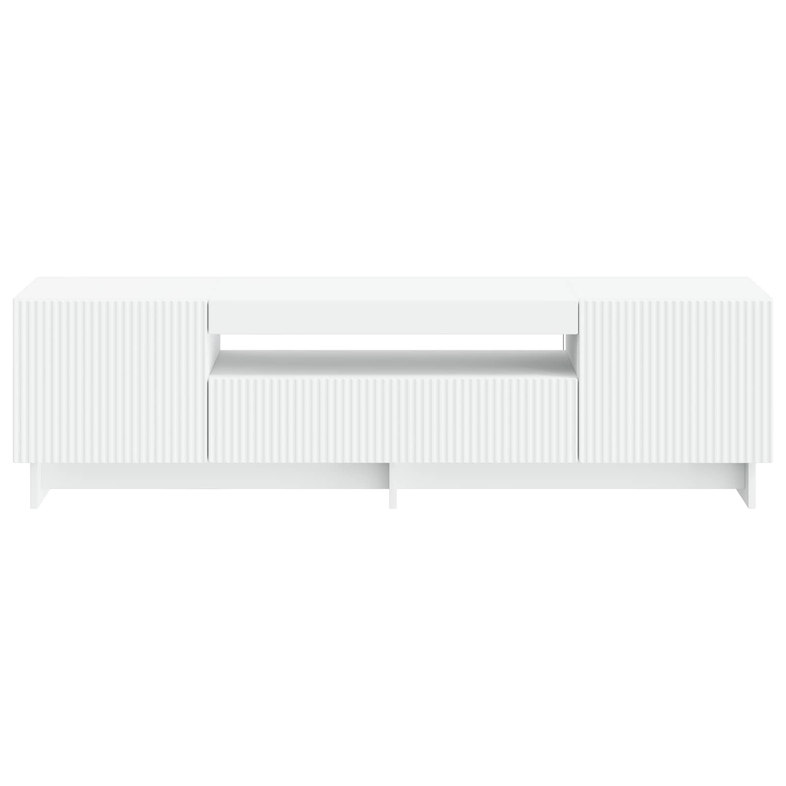 LED TV-kaappi valkoinen Tekninen puu - Image 4