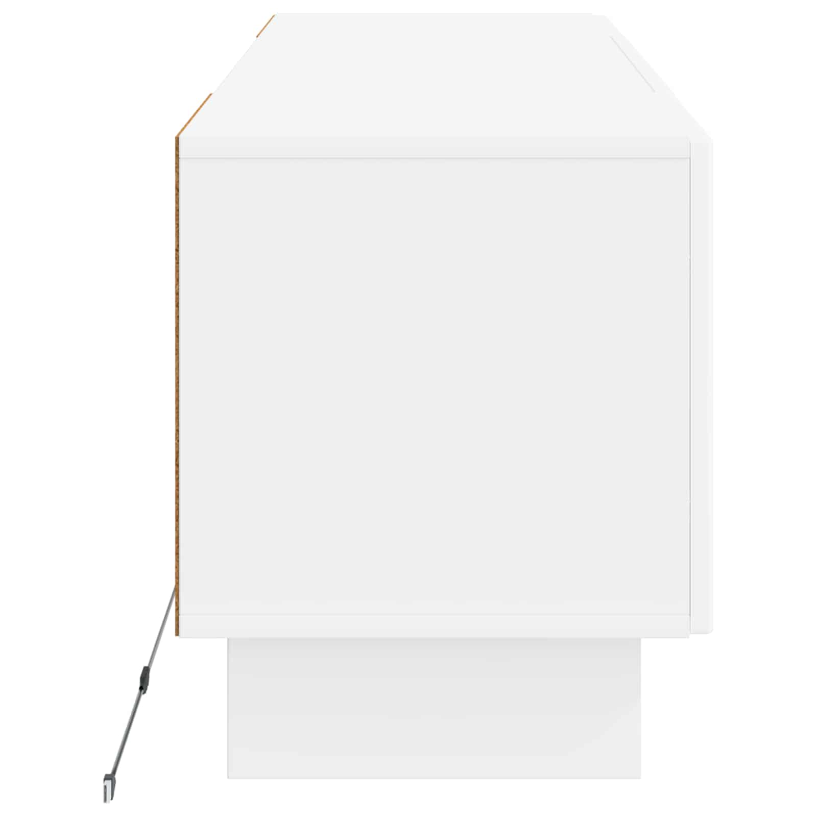 LED TV-kaappi valkoinen Tekninen puu - Image 5