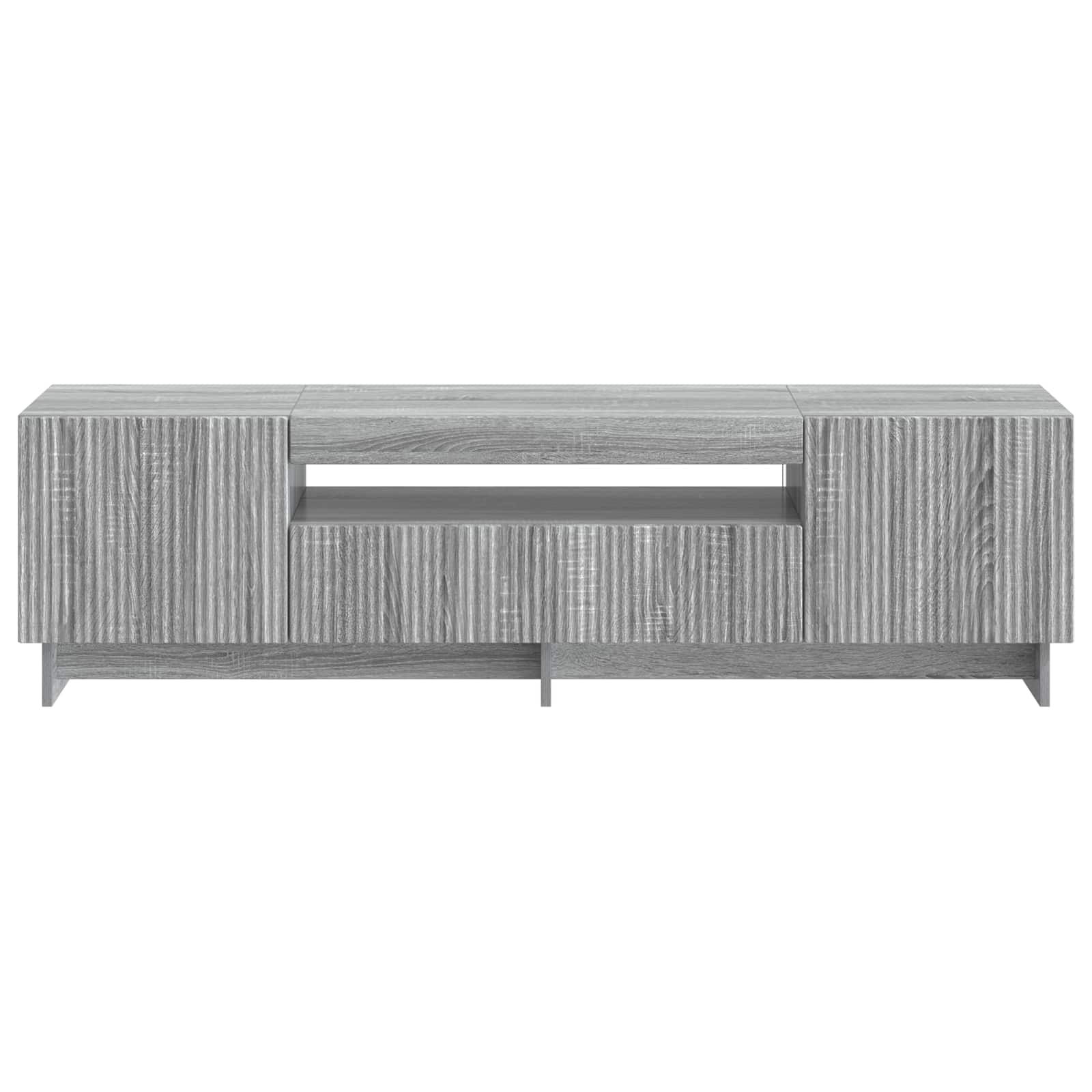 LED TV-kaappi Harmaa Sonoma Tekninen puu - Image 4