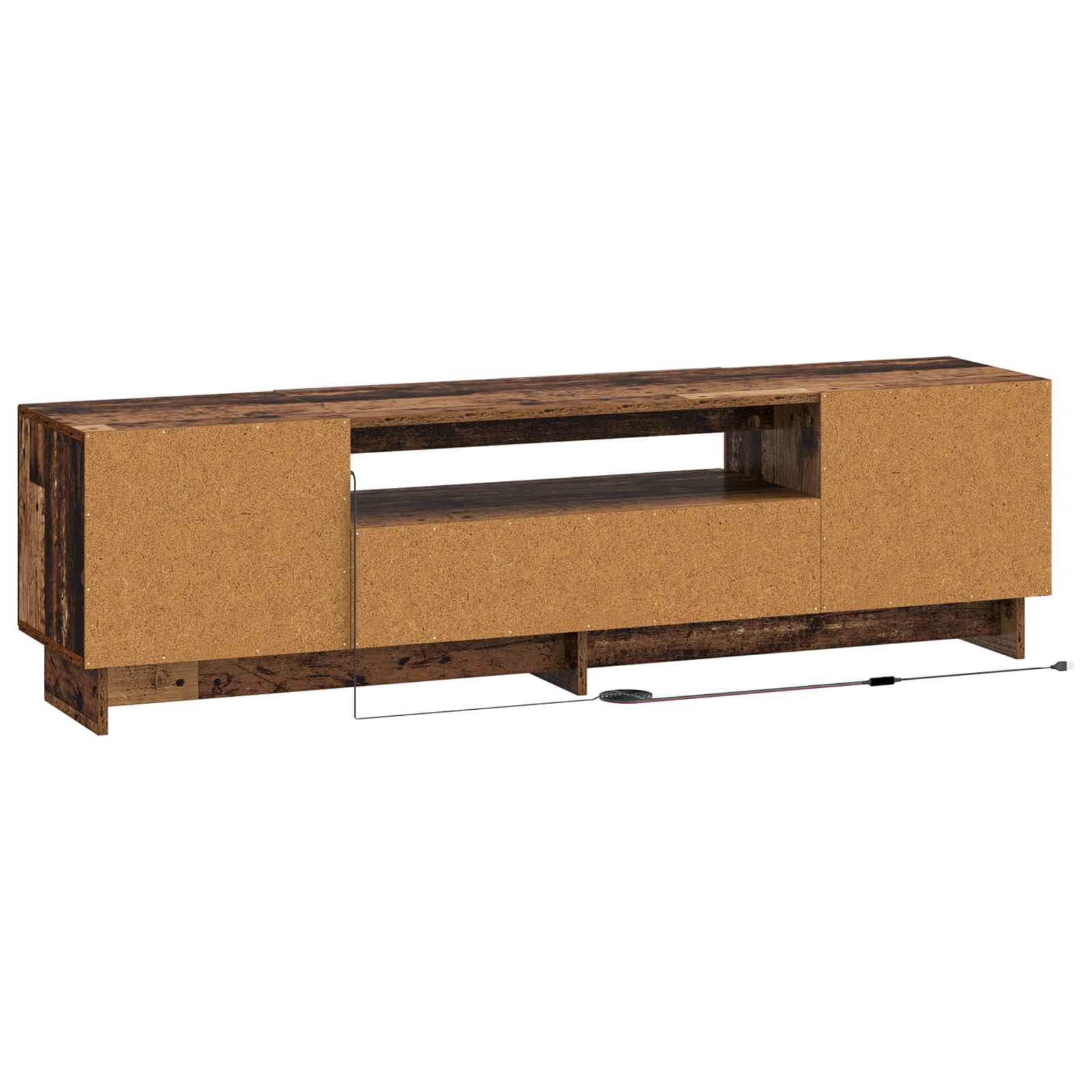 LED TV-kaappi Vanha puu Tekninen puu - Image 6