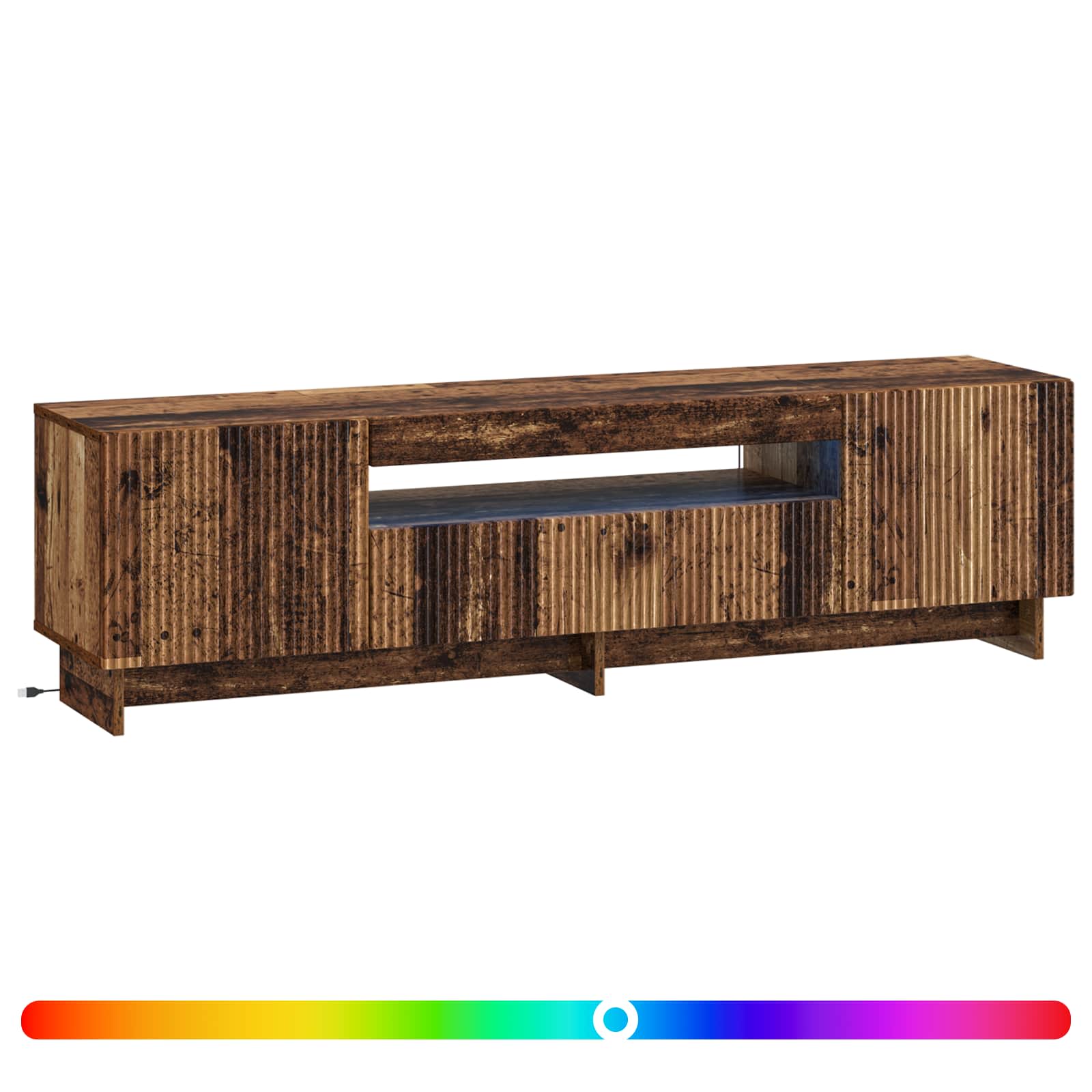 LED TV-kaappi Vanha puu Tekninen puu - Image 2
