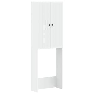 vidaXL Tualettkabinet EDE Valge 66 x 25,5 x 190 cm Tehispuit