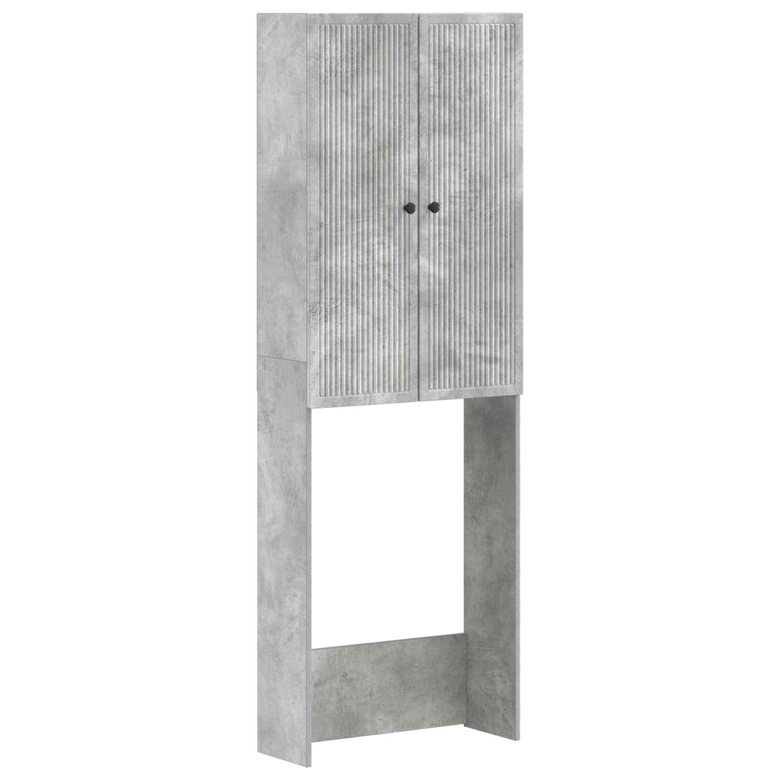 vidaXL Toalett skåp EDE Betonggrå 66 x 25,5 x 190 cm Konstruerat trä