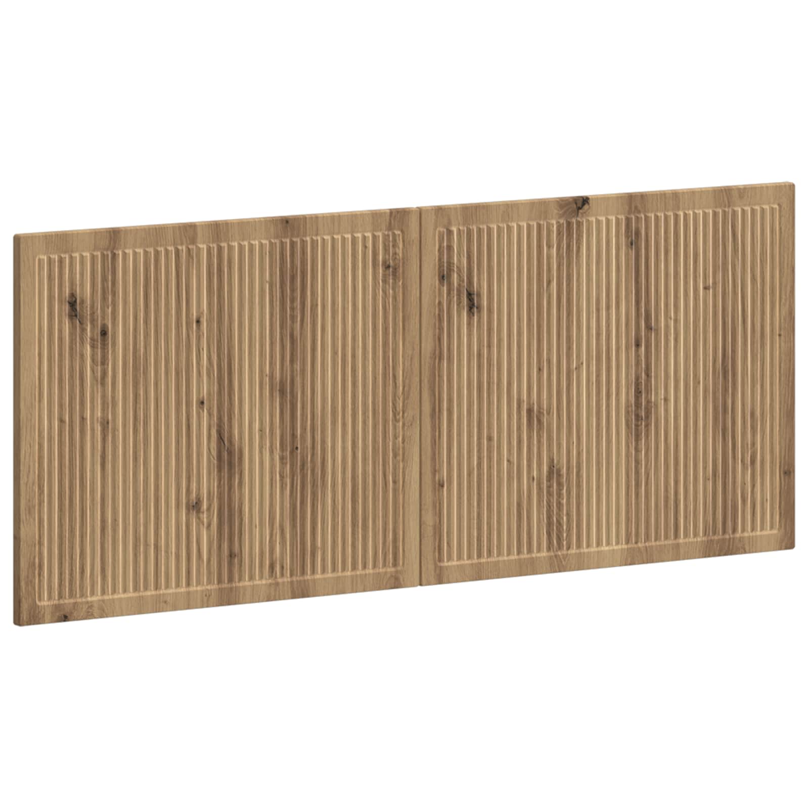 Wandgemonteerd Hoofdeinde EDE Artisanaal eiken Bewerkt hout – afbeelding 1