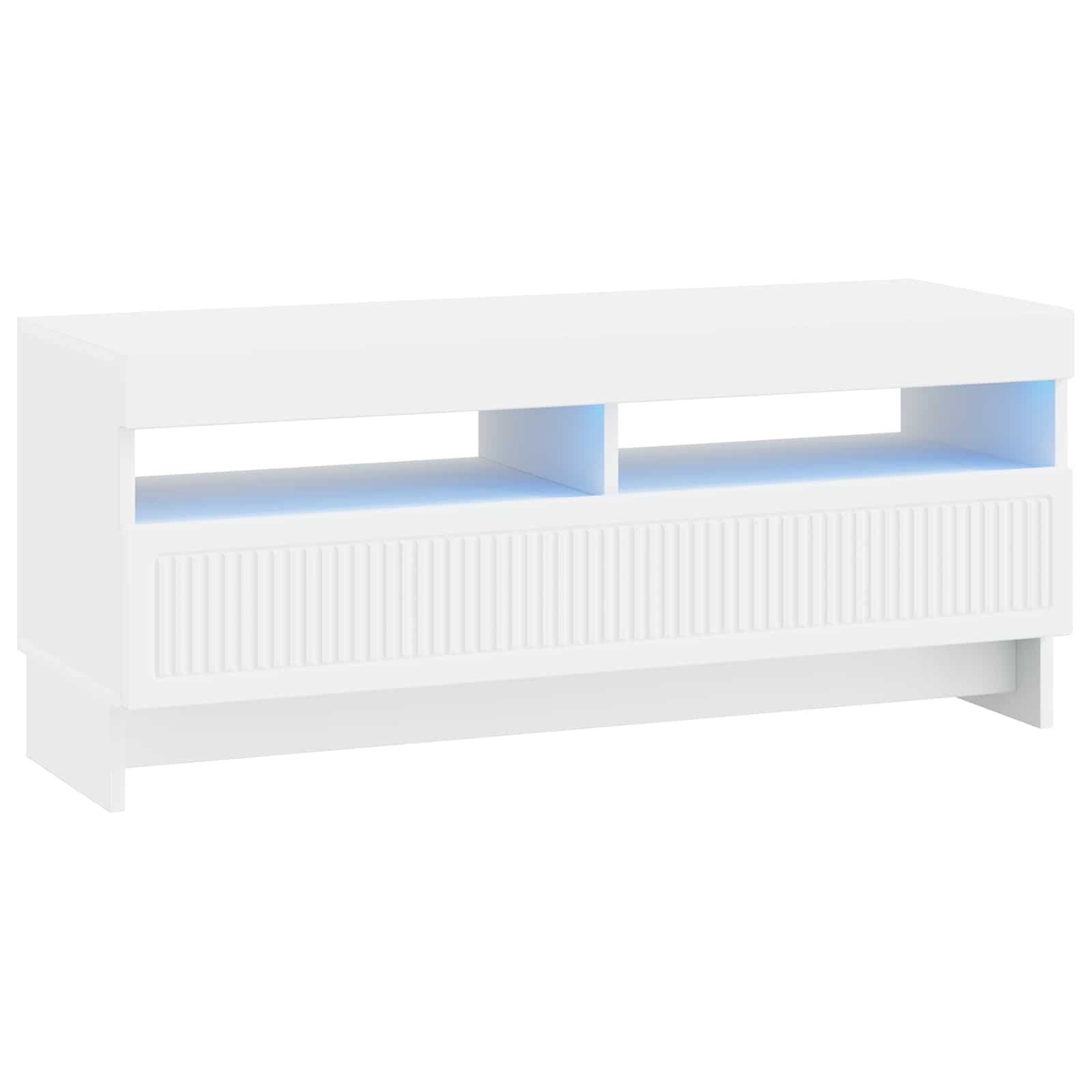 LED TV-kaappi valkoinen Tekninen puu