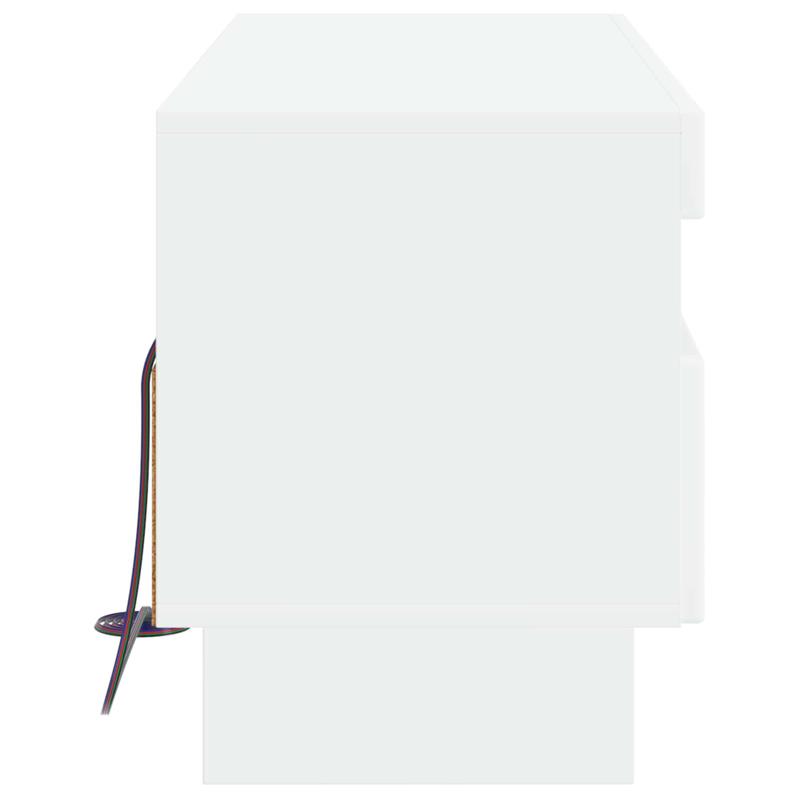 LED TV-kaappi valkoinen Tekninen puu - Image 5