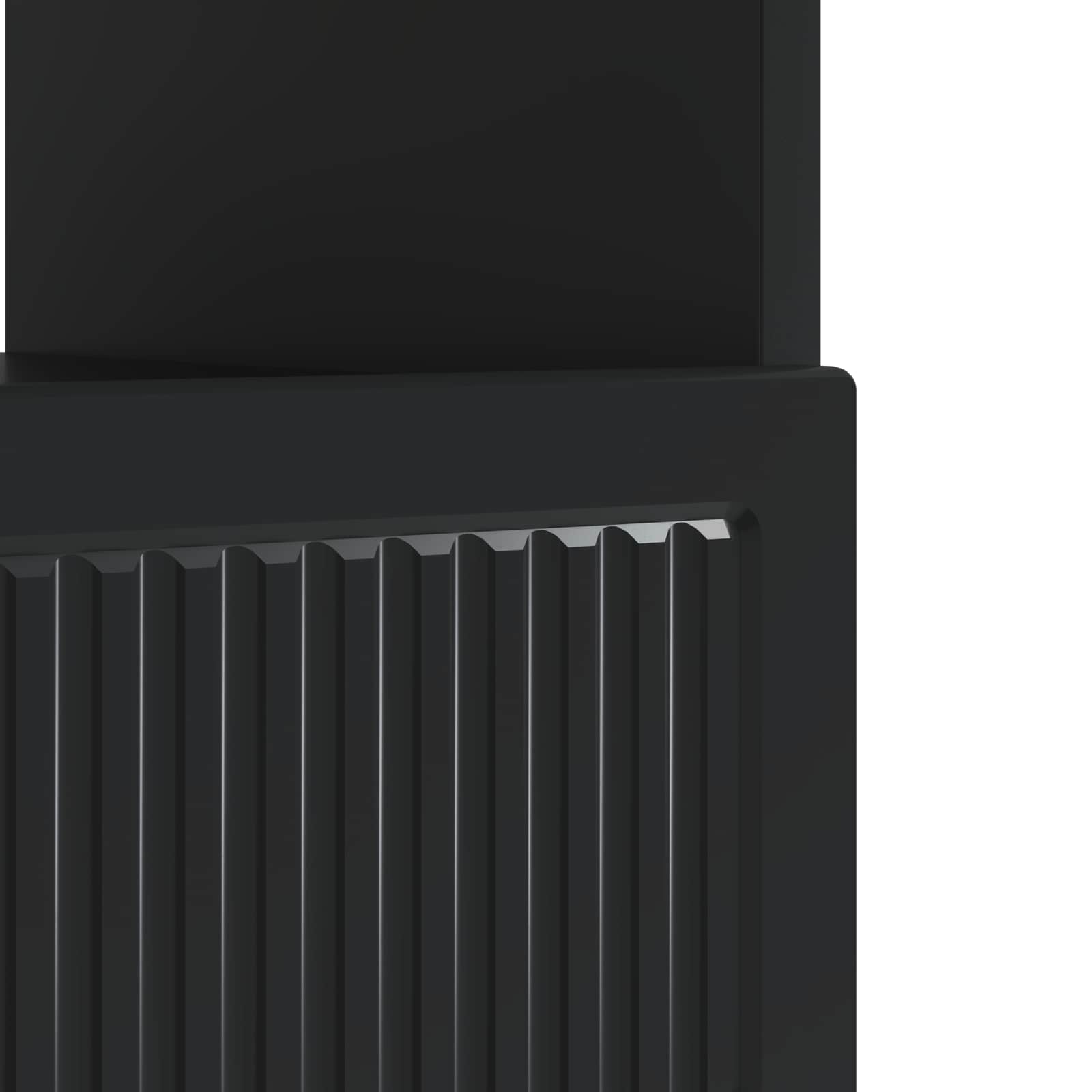 LED TV-kaappi Musta Tekninen puu - Image 7