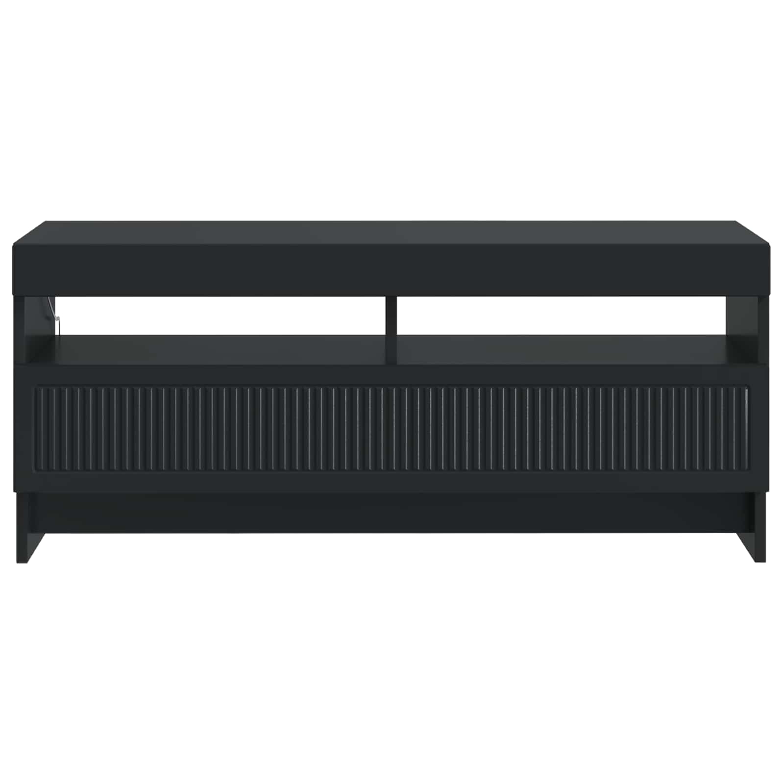 LED TV-kaappi Musta Tekninen puu - Image 4