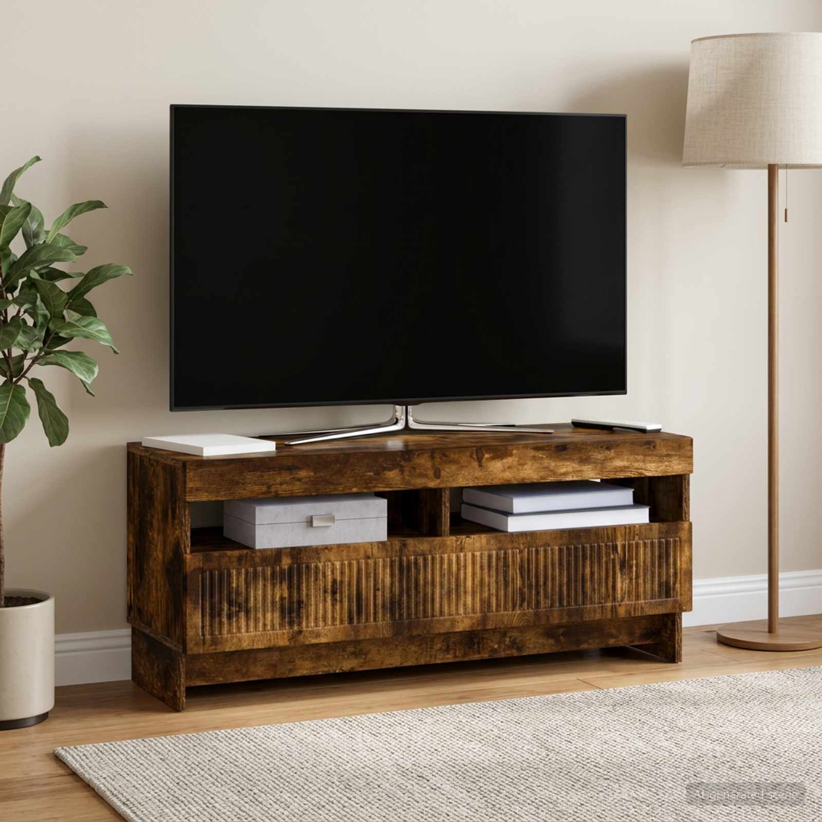 LED TV-kaappi Savutammi Tekninen puu
