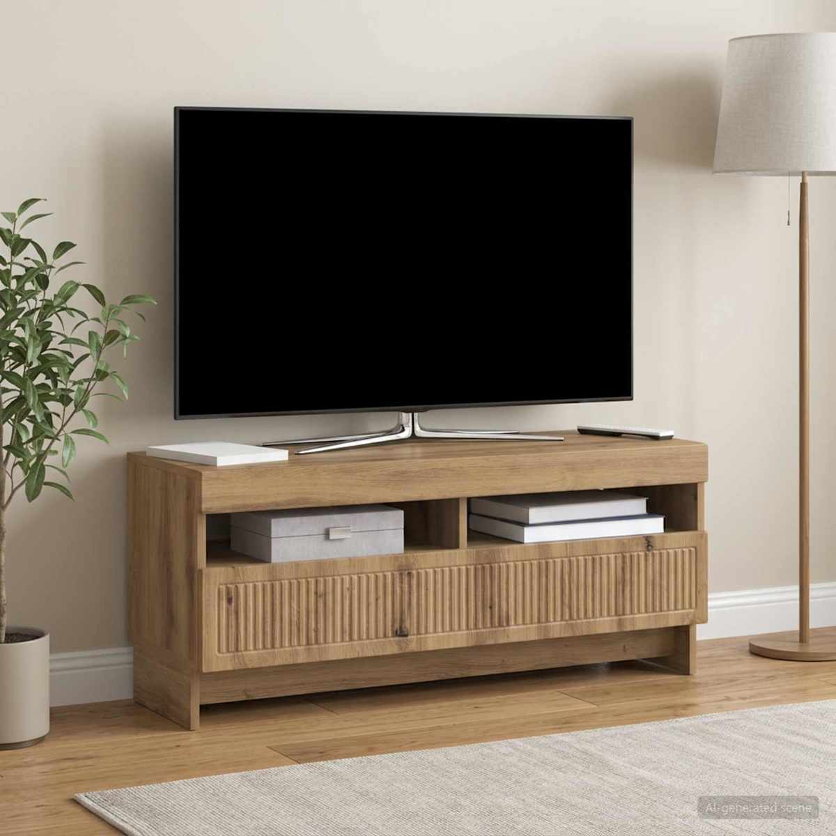 LED TV-skab EDE 100 x 35 x 43 cm Konstrueret træ