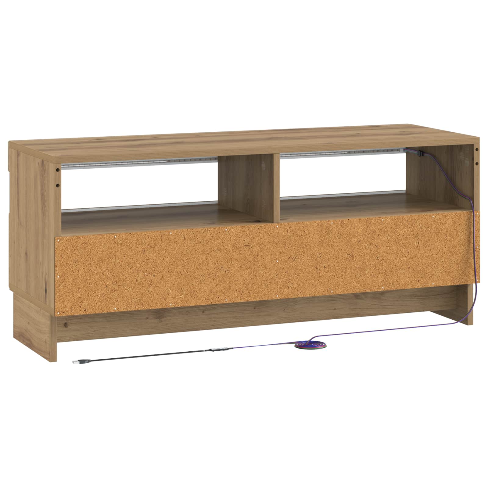 LED TV-kaappi Artisaanitammi Tekninen puu - Image 6