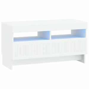 vidaXL LED TV kapp ALKMAAR 81 x 35 x 43 cm Valge Tehispuit
