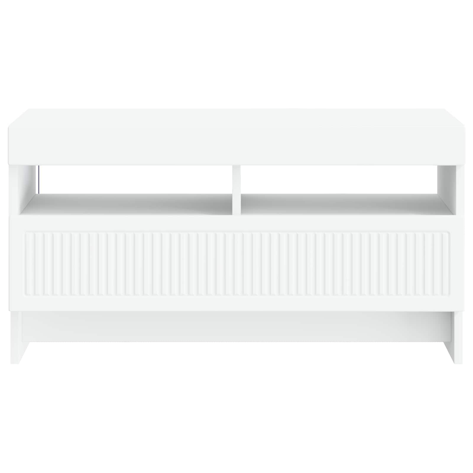 LED TV-kaappi valkoinen Tekninen puu - Image 4