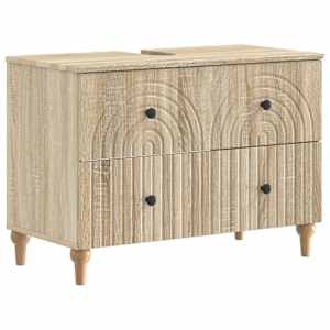 vidaXL Vannitoa kraanikausi kapp ALKMAAR Sonoma tamm 82 x 41 x 59 cm