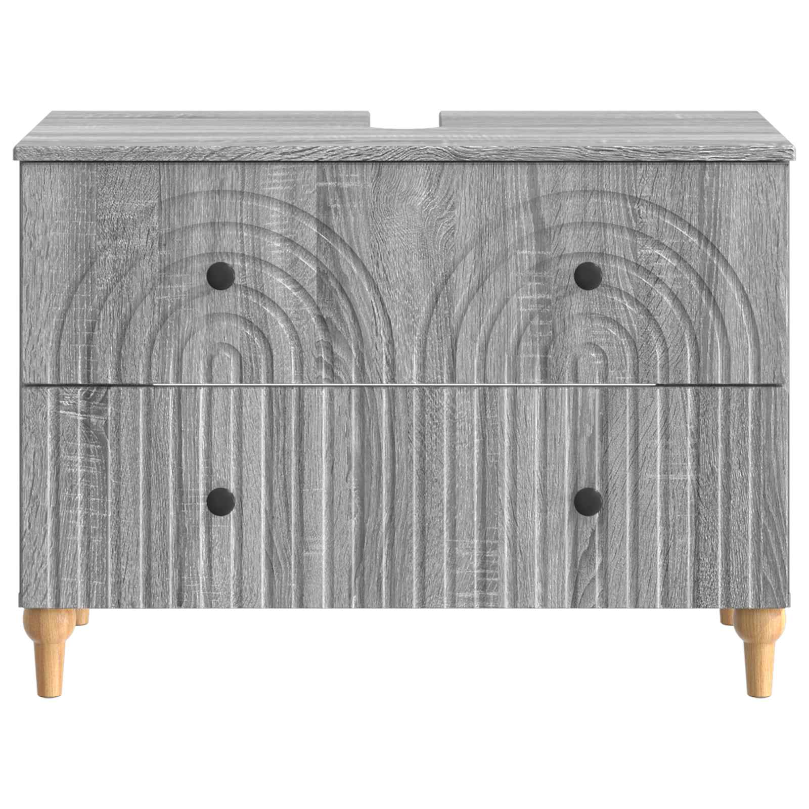 Kylpyhuoneen allaskaappi ALKMAAR Harmaa Sonoma 82 x 41 x 59 cm - Image 3