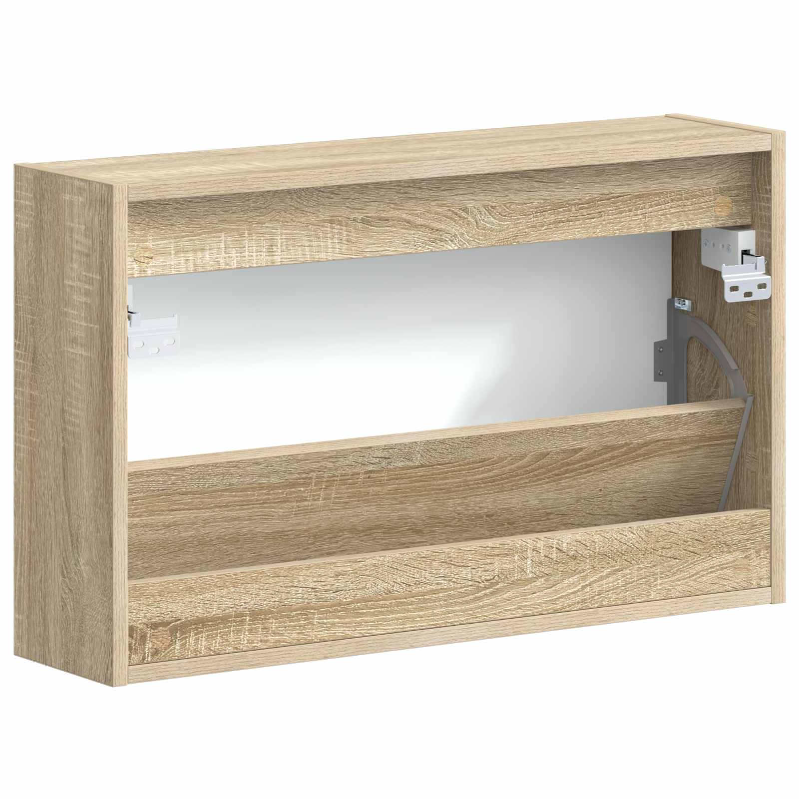 Wandgemonteerde Schoenkast ALKMAAR 71 x 17 x 43 cm Bewerkt hout image 5