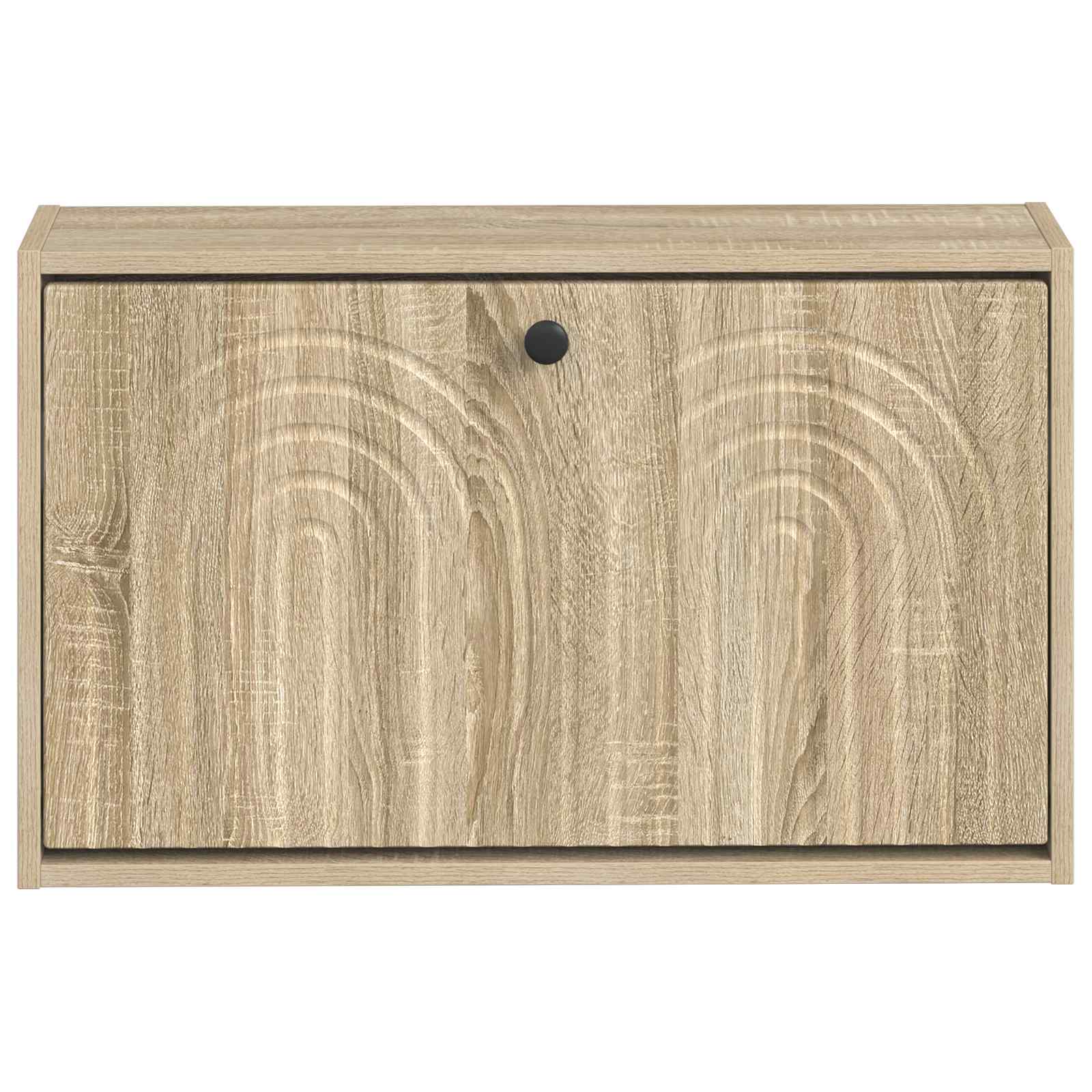 Wandgemonteerde Schoenkast ALKMAAR 71 x 17 x 43 cm Bewerkt hout image 3