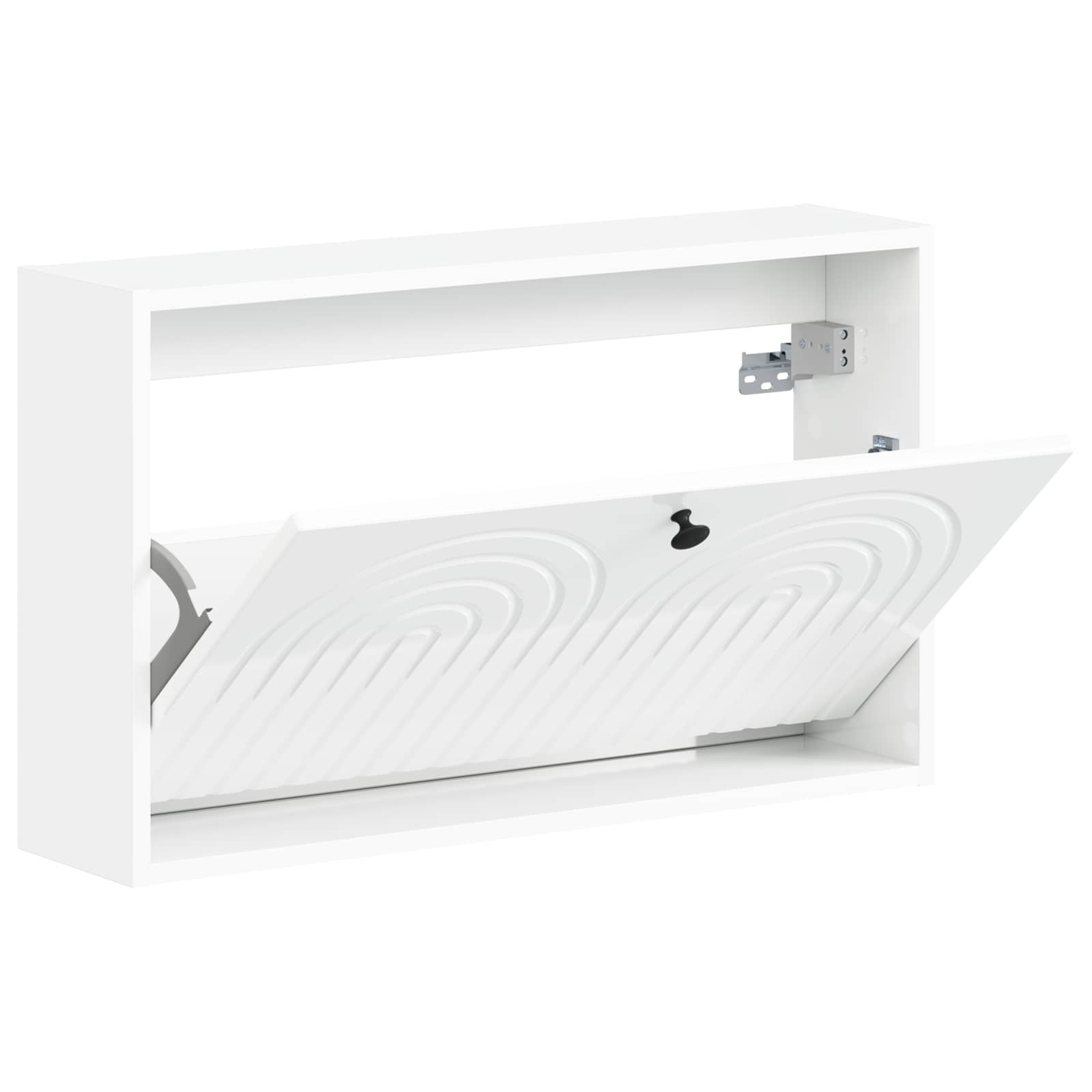 Wandgemonteerde Schoenkast ALKMAAR 71 x 17 x 43 cm Bewerkt hout image 2