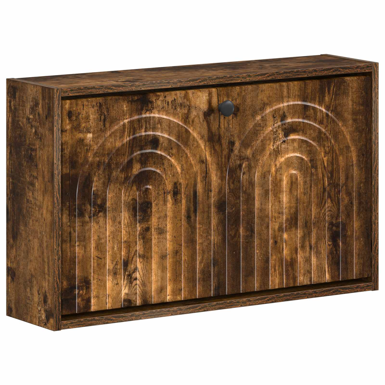 Wandgemonteerde Schoenkast ALKMAAR 71 x 17 x 43 cm Bewerkt hout image 1