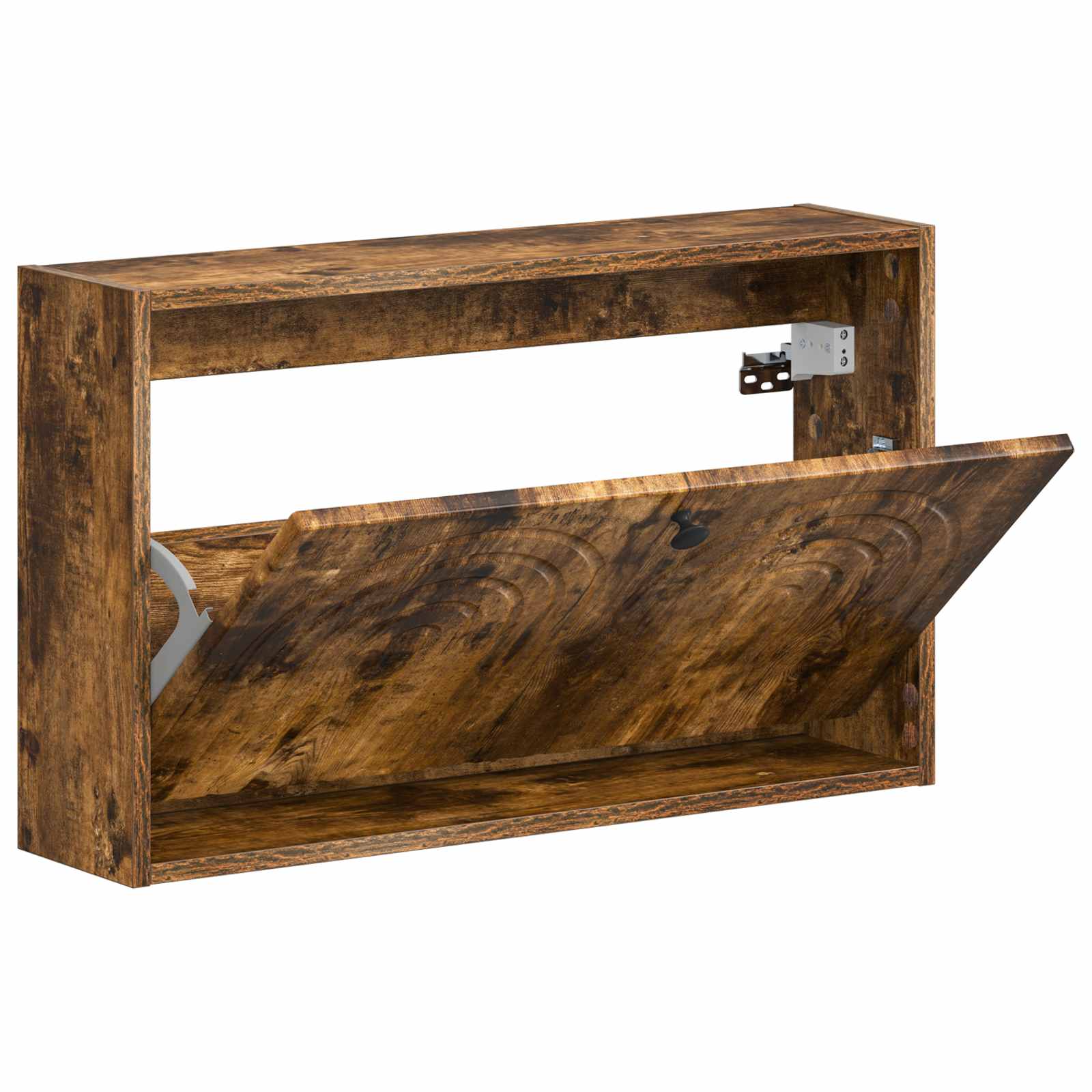 Wandgemonteerde Schoenkast ALKMAAR 71 x 17 x 43 cm Bewerkt hout image 2