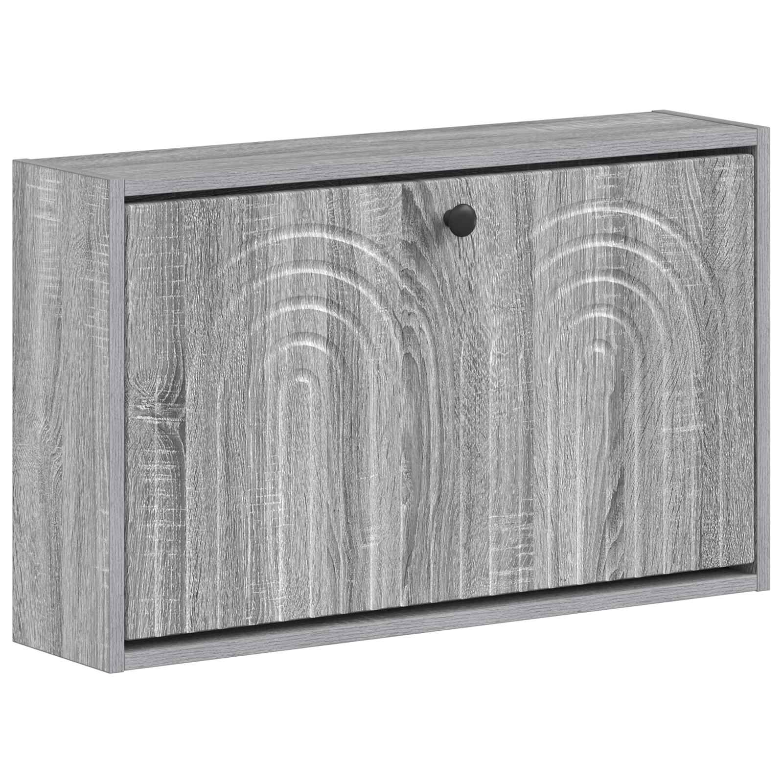 Wandgemonteerde Schoenkast ALKMAAR 71 x 17 x 43 cm Bewerkt hout image 1