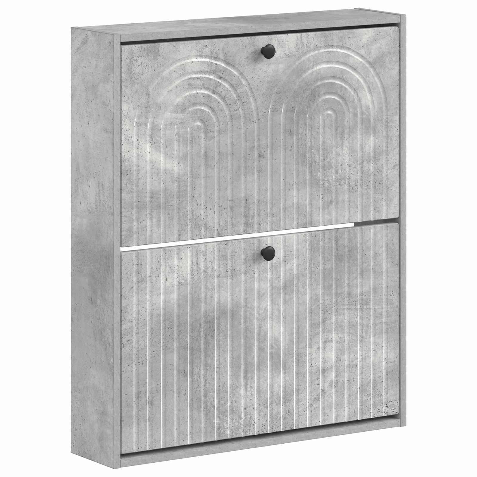 Wandgemonteerde Schoenkast ALKMAAR 71 x 17 x 86 cm Bewerkt hout image 1