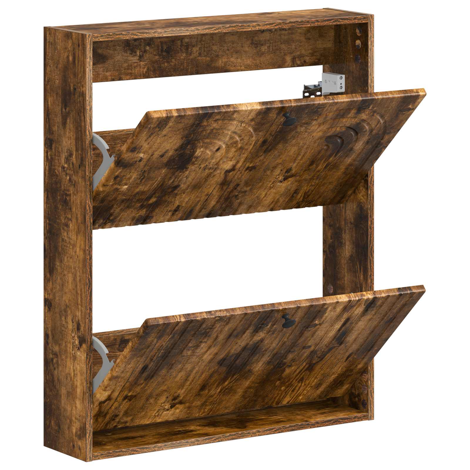 Wandgemonteerde Schoenkast ALKMAAR 71 x 17 x 86 cm Bewerkt hout image 2